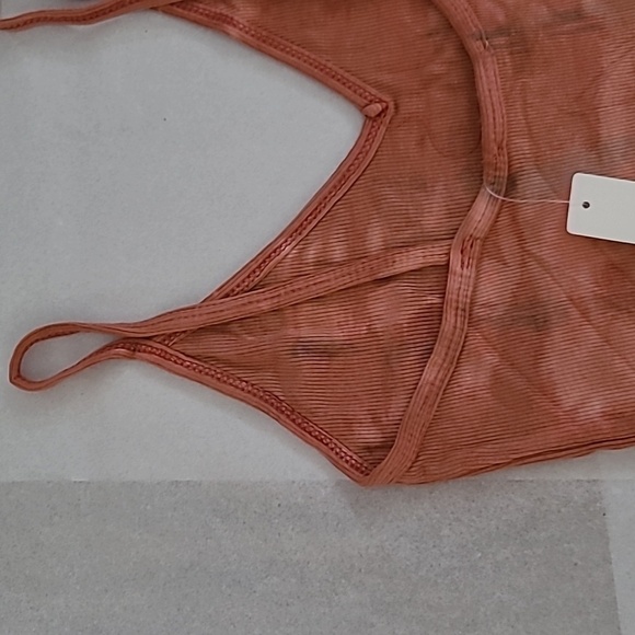 NWT Olivaceous Boho Small Rust Tie Dye Bodysuit - Picture 9 of 11